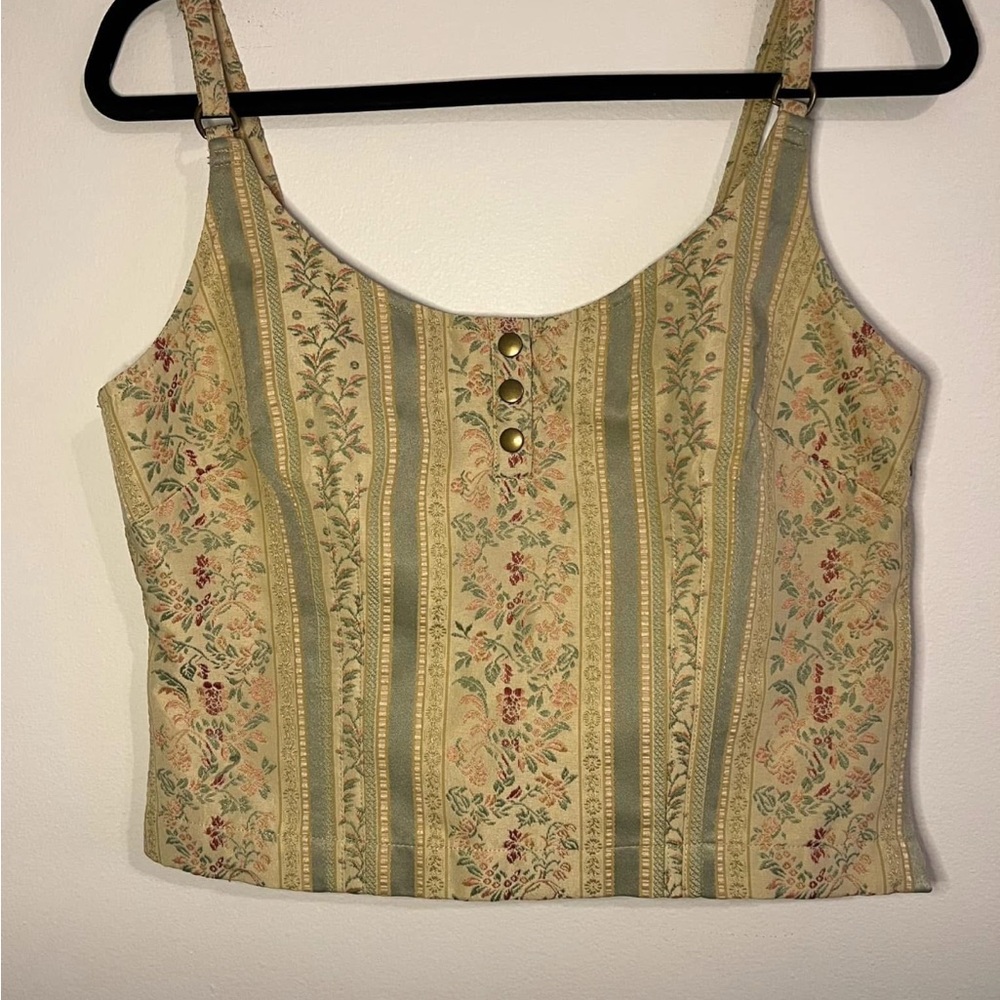 Floral Striped Women's Top